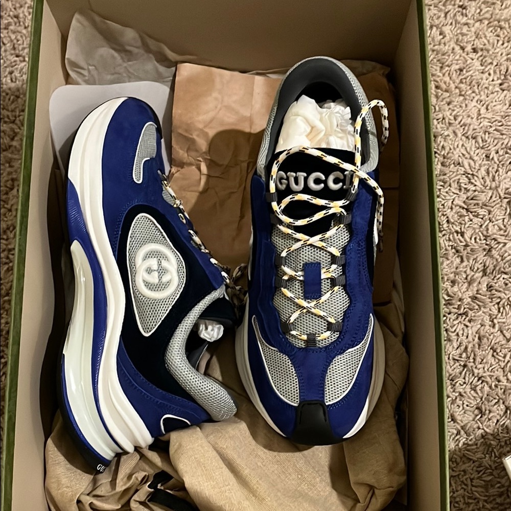 Gucci Blue Sneakers only worn once